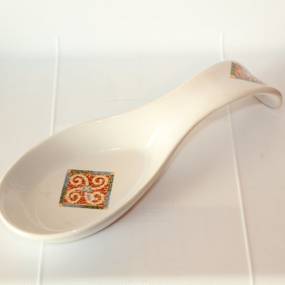 ❄️5/$25🎄Corelle Sand Art Spoon Rest Ceramic - Picture 1 of 3